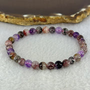 Natural Super 7 Beads Bracelet 10.46g 16.5cm 6.3mm 31 Beads - Huangs Jadeite and Jewelry Pte Ltd