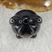 Black Obsidian Labubu Charm Display 14.77 by 28.8 by 21.9 by 19.3mm - Huangs Jadeite and Jewelry Pte Ltd
