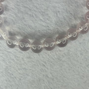 Natural Rose Quartz Beads Bracelet 天然玫瑰石英珠手链 23.44g 16.5cm 9.4mm 21 Beads - Huangs Jadeite and Jewelry Pte Ltd