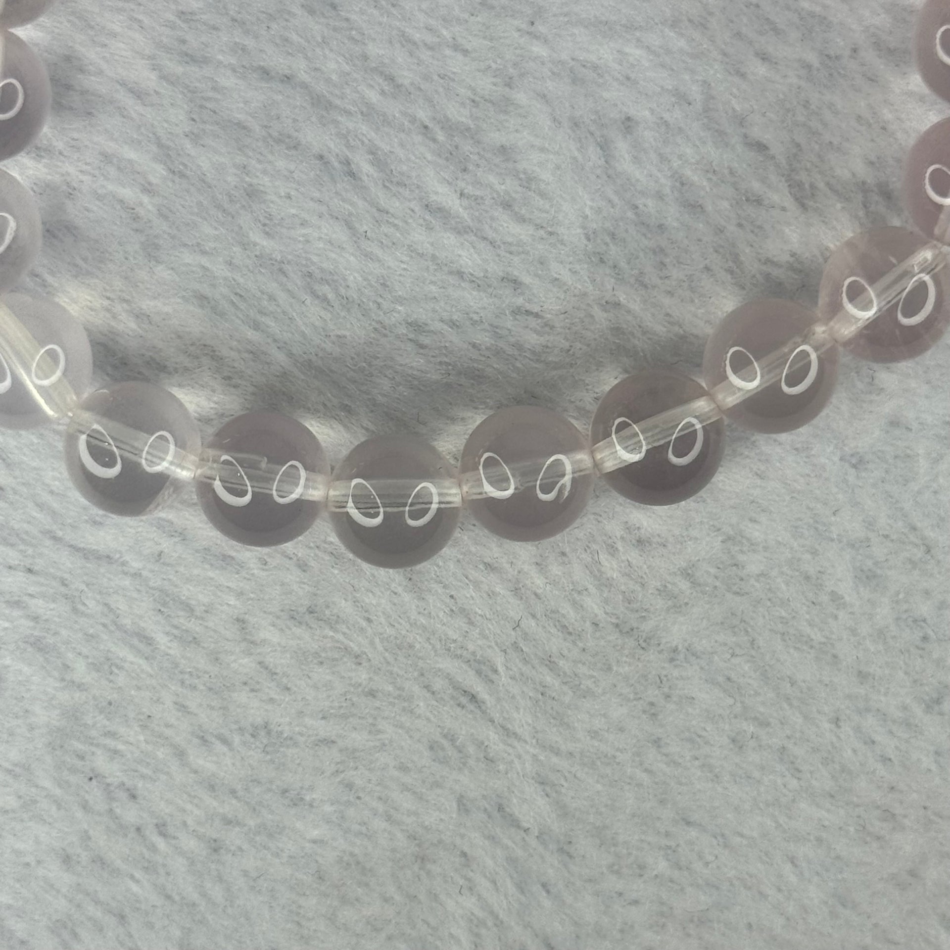 Natural Rose Quartz Beads Bracelet 天然玫瑰石英珠手链 23.44g 16.5cm 9.4mm 21 Beads - Huangs Jadeite and Jewelry Pte Ltd