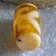 Natural Powerful Tibetan Old Oily Agate Patina Guiren Tairen Human Dzi Bead Totem Amulet Heavenly Master (Tian Zhu) 贵人天诛 4.80g 20.2 by 11.7mm - Huangs Jadeite and Jewelry Pte Ltd