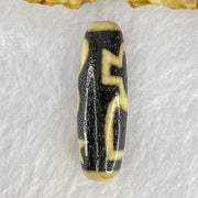 Natural Powerful Tibetan Old Oily Agate Cai Shen with Moon Sun Star Dzi Bead Heavenly Master (Tian Zhu) 财神天珠 8.63g 38.2 by 12.2mm - Huangs Jadeite and Jewelry Pte Ltd