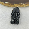 Type A Opaque Black Omphasite Jadeite Tiger Pendant A货墨翠老虎牌 18.92g 38.3 by 18.3 by 14.7mm - Huangs Jadeite and Jewelry Pte Ltd