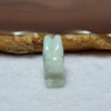 Type A Lavender Green Jadeite Rabbit Pendant 7.38g 23.5 by 9.7 by 18.1mm - Huangs Jadeite and Jewelry Pte Ltd