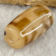 Natural Powerful Tibetan Old Oily Agate Patina Guiren Tairen Human Dzi Bead Totem Amulet Heavenly Master (Tian Zhu) 贵人天诛 4.92g 20.0 by 11.9mm - Huangs Jadeite and Jewelry Pte Ltd