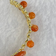 Type A Red Jadeite Ping An Kou Donut and Beads 13.22g 12.9 by 4.0mm 3pcs 5.0mm 8 Beads - Huangs Jadeite and Jewelry Pte Ltd