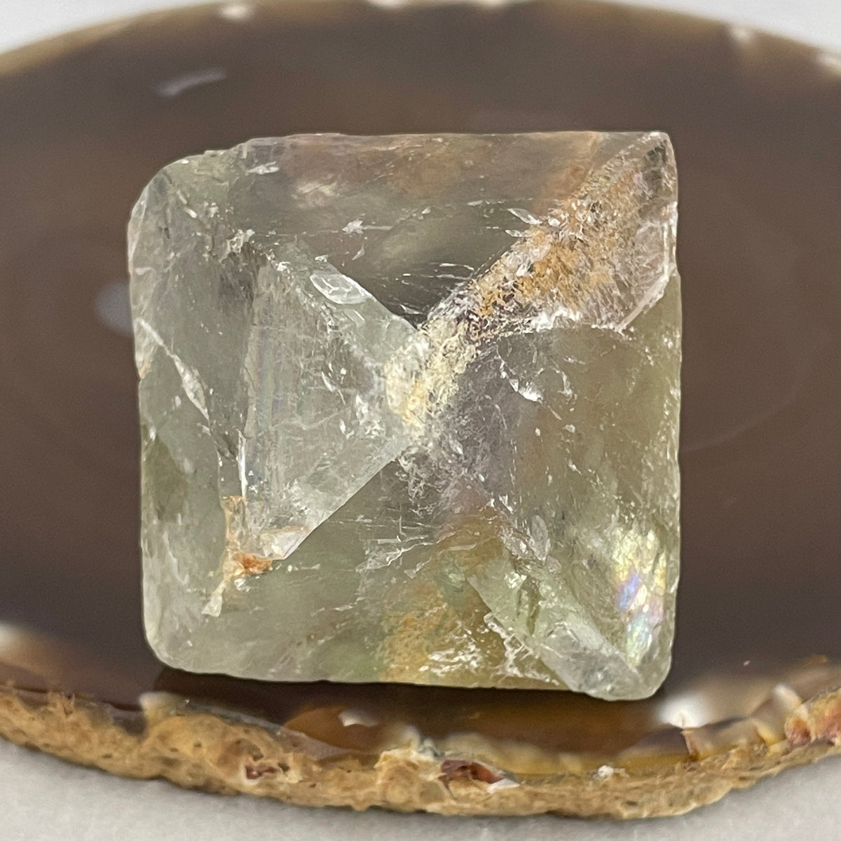 Natural Multi-Color Fluorite Rough Display | (129.38g | 45.2 x 44.6 x 57.0mm Dimensions | Third Eye, Heart & Crown Chakra Synergy, Mental Clarity Catalyst, Space Harmonization & Mindful Feng Shui Flow)