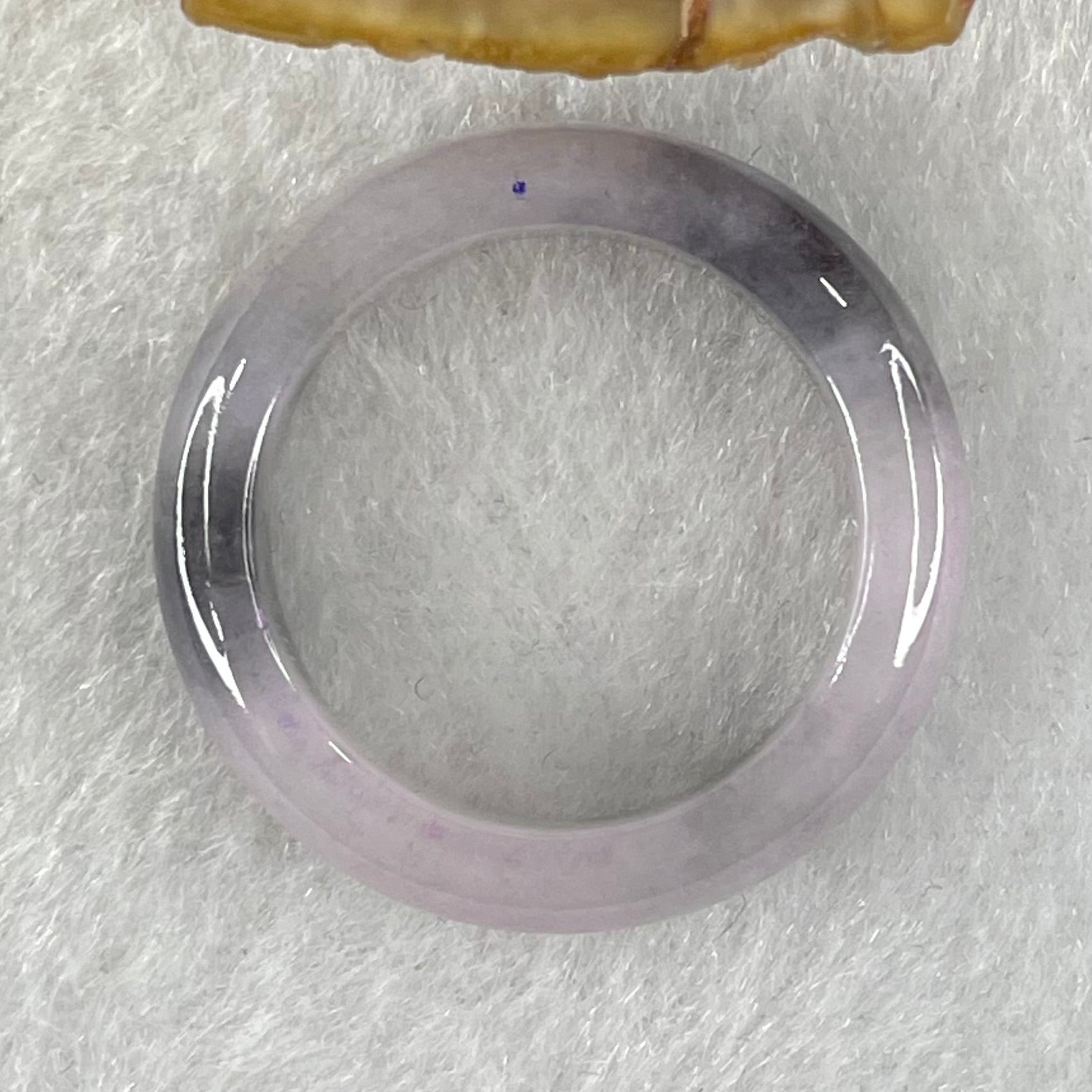 Type A Lavender with Grey Patches Jadeite Ring 4.37g 6.1 by 3.8mm US9.2/HK 20.5 (Very Slight Internal Line) - Huangs Jadeite and Jewelry Pte Ltd