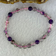 Natural Super 7 Beads Bracelet 9.67g 15.5cm 6.3mm 30 Beads - Huangs Jadeite and Jewelry Pte Ltd