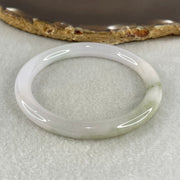 Type A Light Lavender and Light Green Jadeite Bangle 27.65g Inner Diameter 53.4mm 7.4 by 7.8mm (Close to Perfect) - Huangs Jadeite and Jewelry Pte Ltd