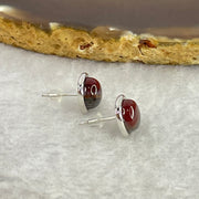 Good Grade Natural Auralite 23 S925 Silver Earrings 2.21g 7.8 by 3.5mm - Huangs Jadeite and Jewelry Pte Ltd