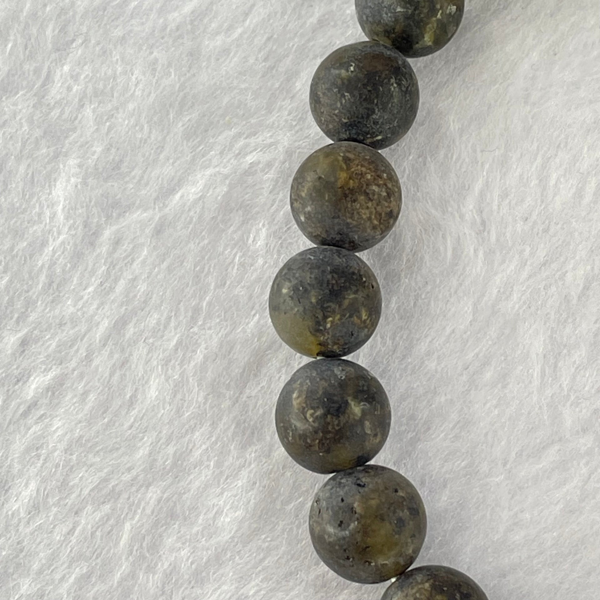 Natural Medicine Amber Beads Bracelet 天然药珀手链 10.16g 17.5cm 9.5mm 22 Beads - Huangs Jadeite and Jewelry Pte Ltd