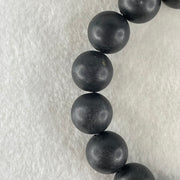 Natural Magnetite Beads Bracelet 63.58g 17cm 14.2mm 16 Beads - Huangs Jadeite and Jewelry Pte Ltd