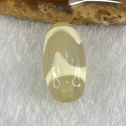 Natural Powerful Tibetan Old Oily Agate Tiger Tooth Daluo Dzi Bead Heavenly Master (Tian Zhu) 虎呀天诛 3.09g 20.2 by 10.3mm - Huangs Jadeite and Jewelry Pte Ltd