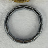 Natural Hematite Bracelet 30.90g 16.5cm 17.1 by 14.2 by 6.6mm 12 pcs - Huangs Jadeite and Jewelry Pte Ltd