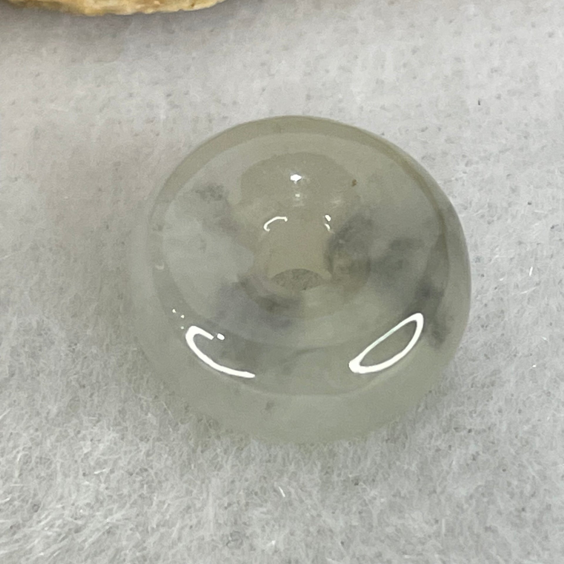 Type A Semi Icy Light Lavender With Wuji Grey Jadeite Ping An Kou Charm/Pendant 2.06g 12.7 by 6.1mm - Huangs Jadeite and Jewelry Pte Ltd