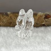 Natural Clear Quartz Labubu Charm Display 3.24g 19.4 by 12.1 by 10.5m - Huangs Jadeite and Jewelry Pte Ltd