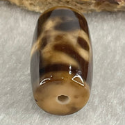 Natural Powerful Tibetan Old Oily Agate Patina Guiren Tairen Human Dzi Bead Totem Amulet Heavenly Master (Tian Zhu) 贵人天诛 4.88g 19.8 by 11.8mm - Huangs Jadeite and Jewelry Pte Ltd