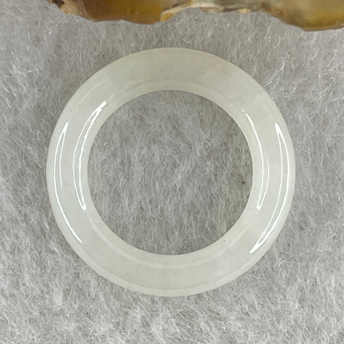 Natural Type A White Jadeite Mini Round Shape Pendant | Harmony, Peace & Wholeness Talisman (1.46g | 3.2 x 3.5mm | Internal Line) - Huangs Jadeite and Jewelry Pte Ltd