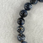 Certified Very Good Grade Natural Blue Pietersite Beads Bracelet 20.799g 15.5cm 9.3mm 21Beads - Huangs Jadeite and Jewelry Pte Ltd
