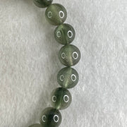Good Grade Natural Green Rutilated Quartz Beads Bracelet 22.20g 15.5cm 9.4mm 21 Beads - Huangs Jadeite and Jewelry Pte Ltd