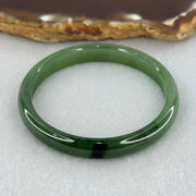 Baby or Kids Type A Green Jadeite Bangle Internal Diameter 44.4mm 13.44g 7.4 by 4.6mm (Slight Internal Lines) - Huangs Jadeite and Jewelry Pte Ltd