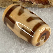 Natural Powerful Tibetan Old Oily Agate Patina Guiren Tairen Human Dzi Bead Totem Amulet Heavenly Master (Tian Zhu) 贵人天诛 4.91g 20.7 by 11.8mm - Huangs Jadeite and Jewelry Pte Ltd