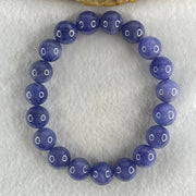 Good Grade Natural Blue Tanzanite Beads Bracelet 39.68g 16.5cm 10.8mm 19 Beads - Huangs Jadeite and Jewelry Pte Ltd