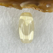 Natural Powerful Tibetan Old Oily Agate Tiger Tooth Daluo Dzi Bead Heavenly Master (Tian Zhu) 虎呀天诛 3.00g 20.3 by 10.2mm - Huangs Jadeite and Jewelry Pte Ltd