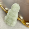 Type A Green Jadeite Guan Yin Pendant 8.26g 37.3 by 22.8 by 6.1mm - Huangs Jadeite and Jewelry Pte Ltd
