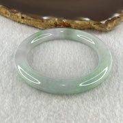 Natural Type A Jelly Light Green Light Lavender Jadeite Bangle 36.45g Inner Diameter 49.3mm 8.6 by 9.5mm (Very Slight Internal Lines) - Huangs Jadeite and Jewelry Pte Ltd