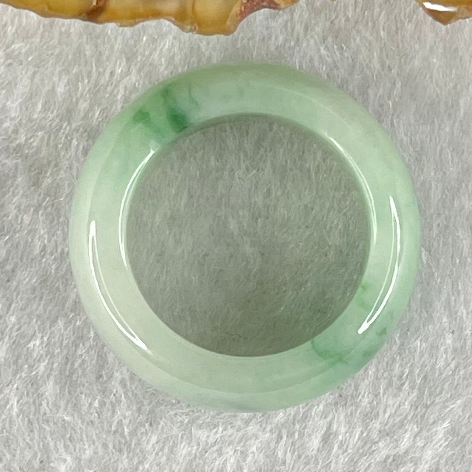 Type A Light Green Lavender with Green Patches Jadeite Ring 4.40g 7.7 by 3.7mm US4.3/HK 9 (Very Slight Internal Line) - Huangs Jadeite and Jewelry Pte Ltd