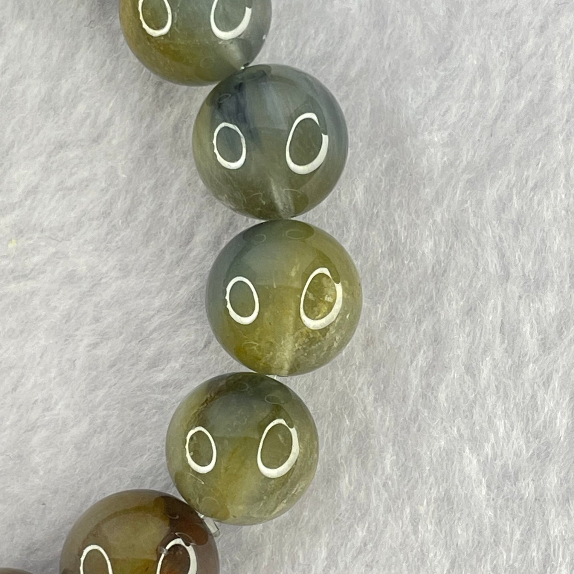 Good Grade Natural Blue Rutilated Quartz Bracelet 40.11g 18cm 12.0mm 18 Beads - Huangs Jadeite and Jewelry Pte Ltd