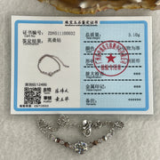 Certified Moissanites Bracelet in S925 Sliver 3.10g 7.0 by 2.5mm - Huangs Jadeite and Jewelry Pte Ltd