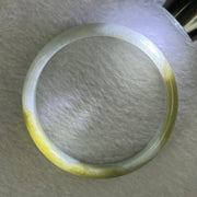 Type A Light Lavender with Brownish Green Patches 57.92g Inner Diameter 57.4mm 13.6 by 13.6 by 5.6mm - Huangs Jadeite and Jewelry Pte Ltd