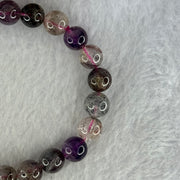 Natural Super 7 Beads Bracelet 23.17g 17cm 9.3mm 22 Beads - Huangs Jadeite and Jewelry Pte Ltd