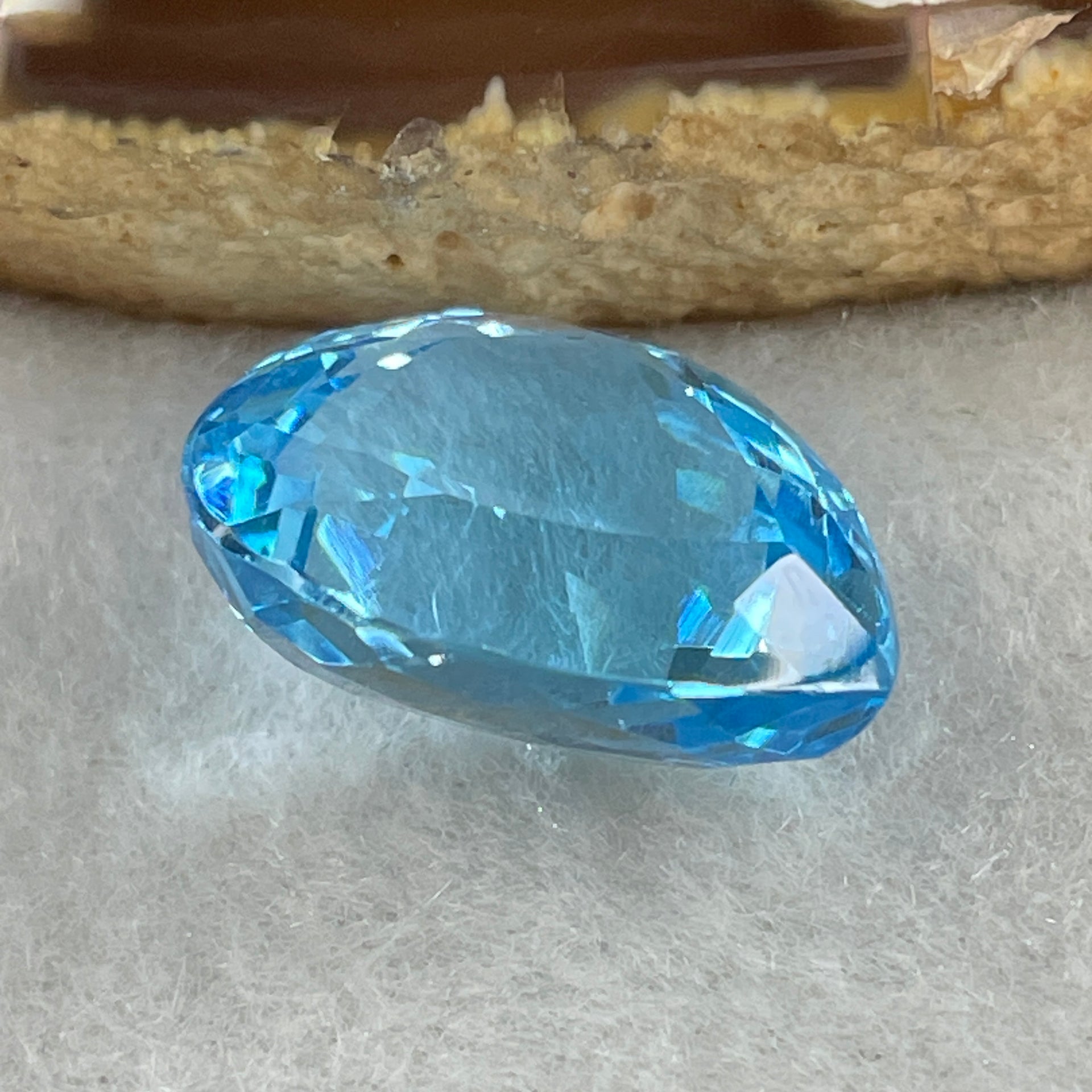 Natural Sky Blue Topaz Teardrop Shape 14.58ct 16.5 by 13.2 by 8.4mm - Huangs Jadeite and Jewelry Pte Ltd