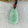 Type A Sky Blue Jadeite Ruyi Pendent 8.49g 32.3 by 18.7 by 5.6mm - Huangs Jadeite and Jewelry Pte Ltd