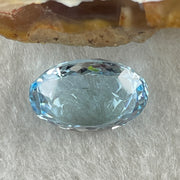 Natural Sky Blue Topaz Oval Shape 8.07ct 14.0 by 10.8 by 6.8mm - Huangs Jadeite and Jewelry Pte Ltd