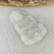 Type A Green Jadeite Guan Yin Pendant 8.30g  41.0 by 25.5 by 5.1mm - Huangs Jadeite and Jewelry Pte Ltd