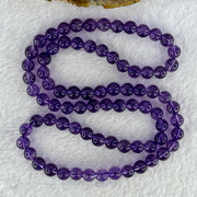 Good Grade Natural Amethyst Necklace 39.96g 52cm 7.5mm 79 Beads - Huangs Jadeite and Jewelry Pte Ltd