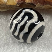 Natural Powerful Tibetan Old Oily Agate Garuda Dzi Bead Heavenly Master (Tian Zhu) 1.43g 10.0 by 10.4mm - Huangs Jadeite and Jewelry Pte Ltd