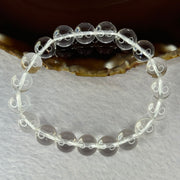 Natural Clear Quartz Bracelet 天然白水晶手链 30.47g 17cm 10.6mm 19 Beads - Huangs Jadeite and Jewelry Pte Ltd