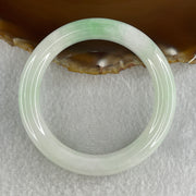 Type A Natural Light Green Faint Lavender Jadeite Bangle 47.62g Inner Diameter 51.9mm 10.0 by 9.5mm (Slight Internal Lines) - Huangs Jadeite and Jewelry Pte Ltd
