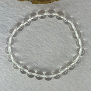Natural Clear Quartz Bracelet 天然白水晶手链 18.79g 16.5cm 8.4mm 24 Beads - Huangs Jadeite and Jewelry Pte Ltd