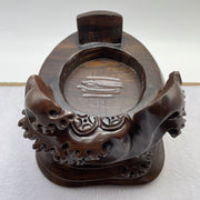 Natural Deep Purple Amethyst Egg with Wooden Stand Display Total 4,752.0g 160.0 by 155.0 by 265.0mm - Huangs Jadeite and Jewelry Pte Ltd