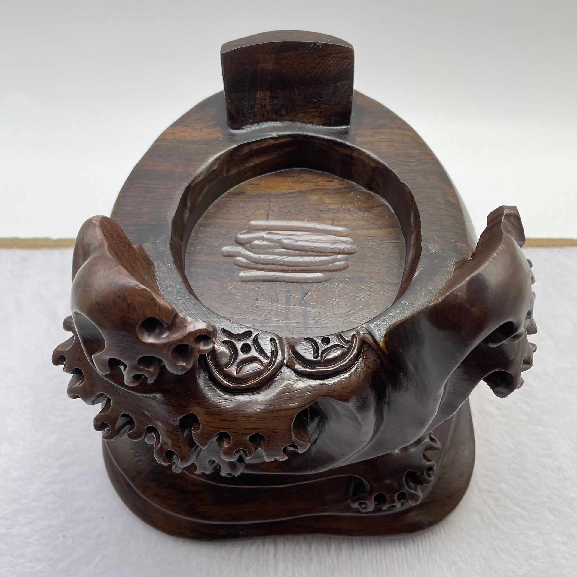 Natural Deep Purple Amethyst Egg with Wooden Stand Display Total 4,752.0g 160.0 by 155.0 by 265.0mm - Huangs Jadeite and Jewelry Pte Ltd