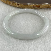 Type A Natural Light Green with Faint Lavender Jadeite Bangle 25.54g Internal Diameter 55.9mm 7.6 by 6.9mm (Very Slight Internal Lines) - Huangs Jadeite and Jewelry Pte Ltd