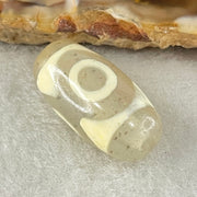 Natural Powerful Tibetan Old Oily Agate 3 Eyes Dzi Bead Heavenly Master (Tian Zhu) 三眼天诛 3.17g 20.1 by 10.4mm - Huangs Jadeite and Jewelry Pte Ltd