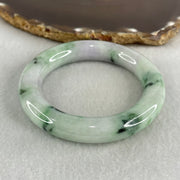 Type A Light Green Lavender with Dark Green Piao Hua Jadeite Bangle 65.95g Internal Diameter 51.2mm 11.4 by 11.2mm (Slight Internal Lines, Burnt) - Huangs Jadeite and Jewelry Pte Ltd